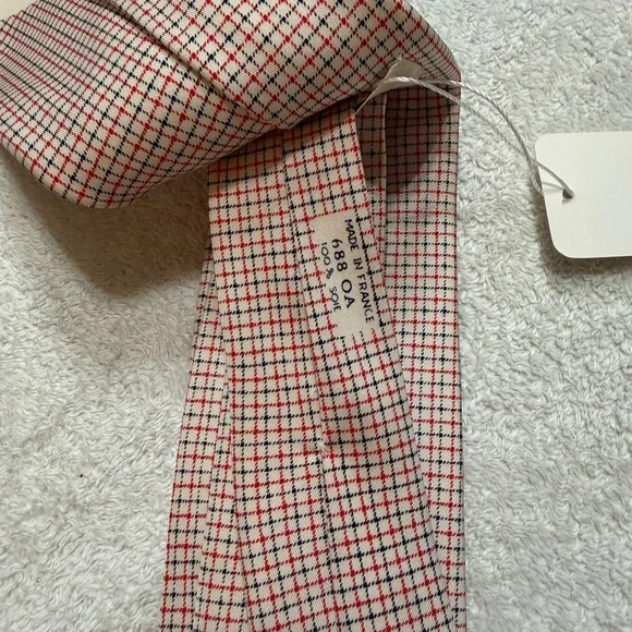 Hermes Red and Blue Patterned Tie